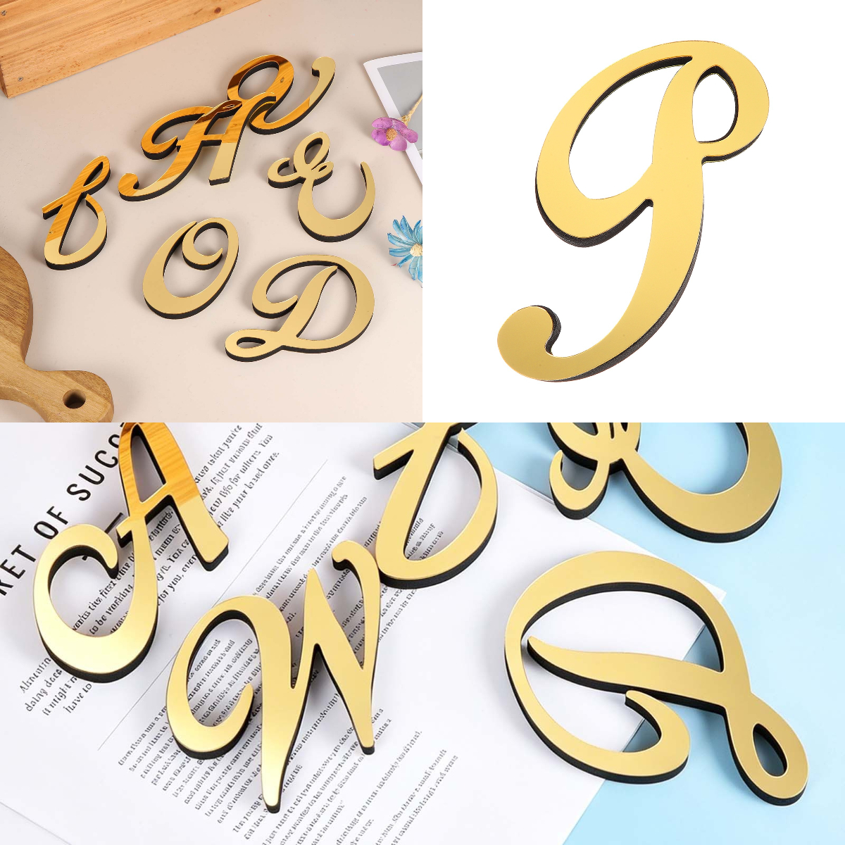 Embroidery Writing - 1pc 4 Inch 3D Acrylic Alphabet