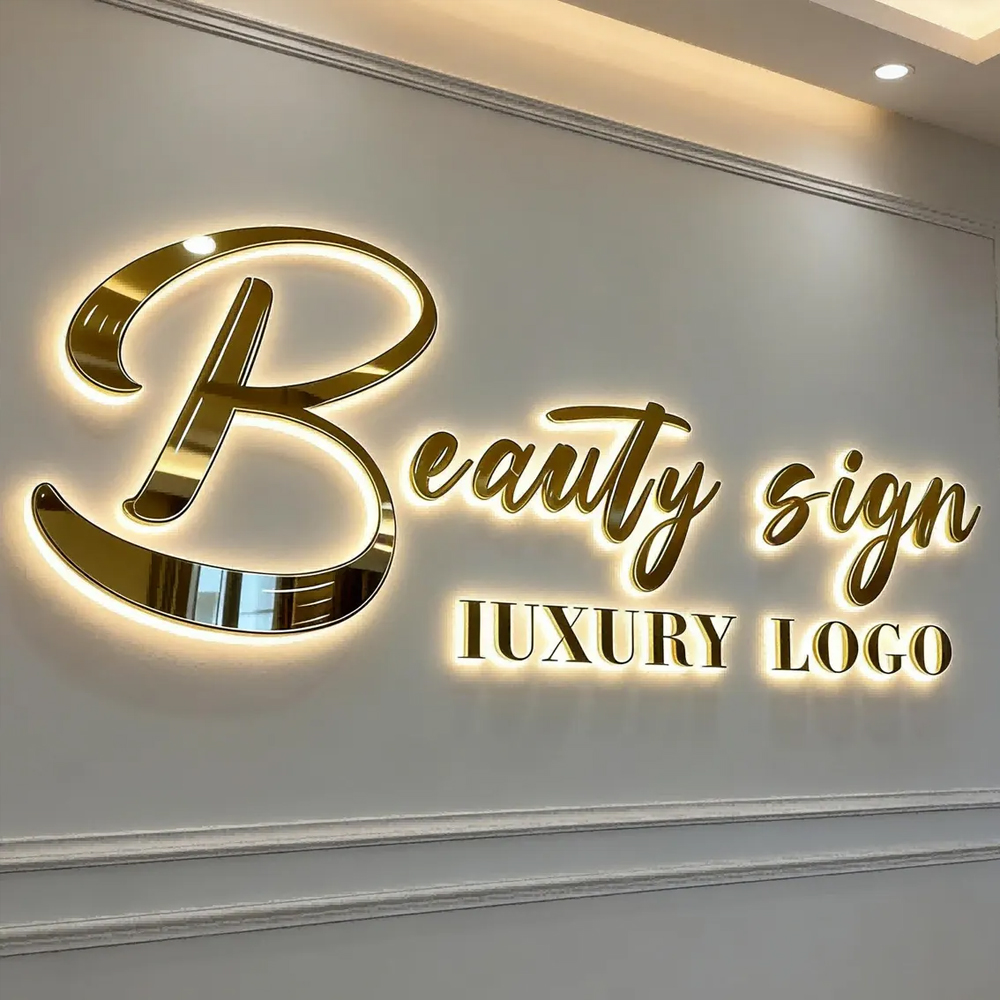 Embroidery Writing - Custom Business 3D Letter Illuminated Sign