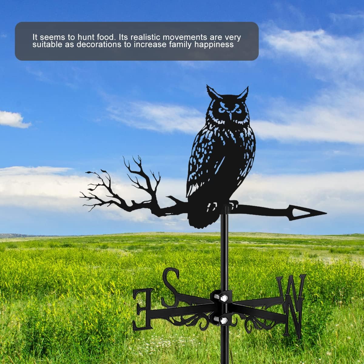 Embroidery Garden - Owl Vane, Simulation Art, Home Decoration,