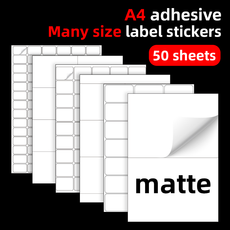 Embroidery Writing - 50 sheets of A4 matte self-adhesive