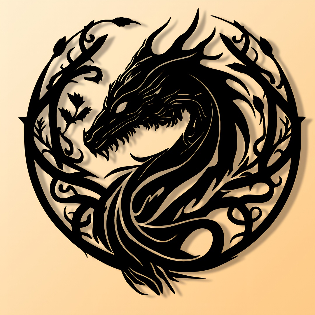Ancient Zodiac Dragon Wall Art - Embroidery Garden review and price