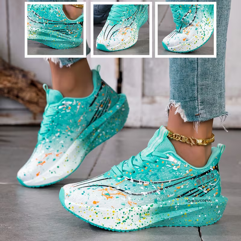Sneakers Women Shoes Lightweig - Embroidery White review and price