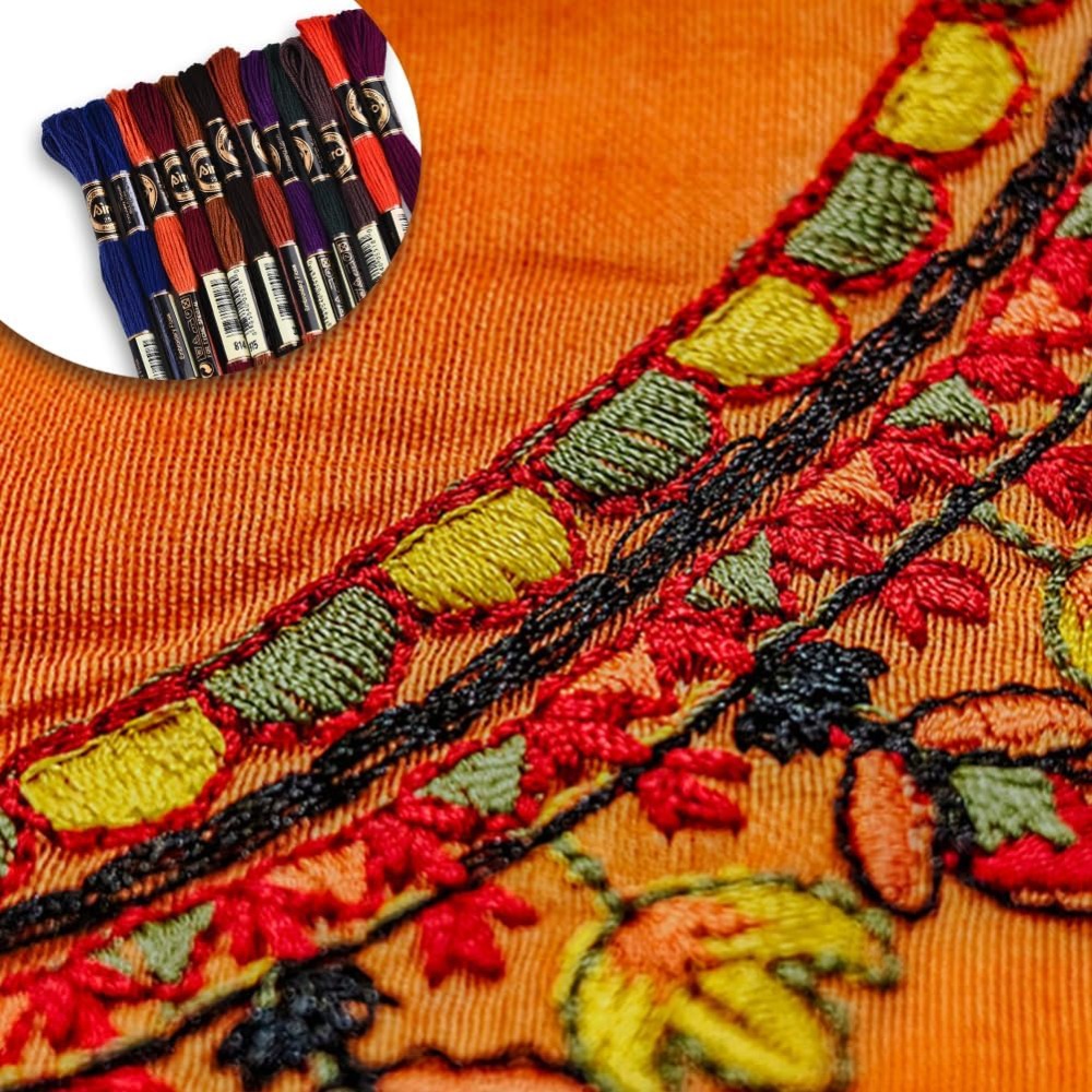 12 Skeins 6 Strands Hand Varie - Embroidery Stitches review and price