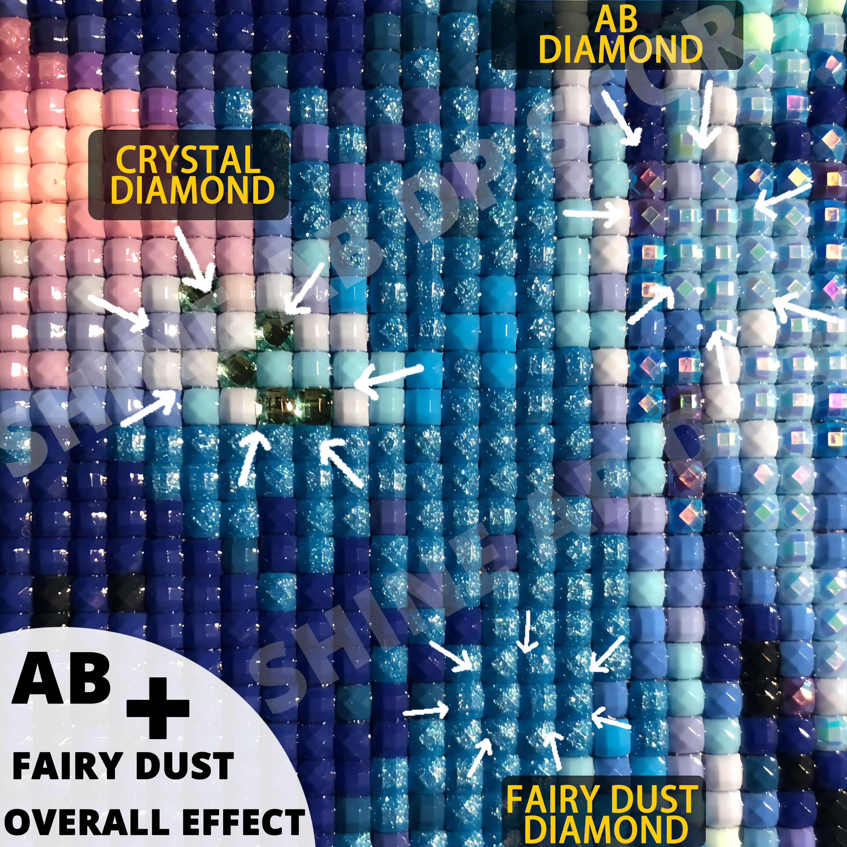 AB Fairy Dust 5D Diamond Paint - Embroidery Rose Stitch review and price