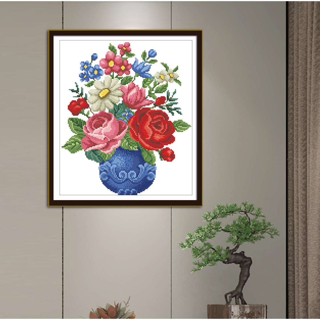 Blue Bottle And Rose, Cross St - Embroidery Rose Stitch review and price