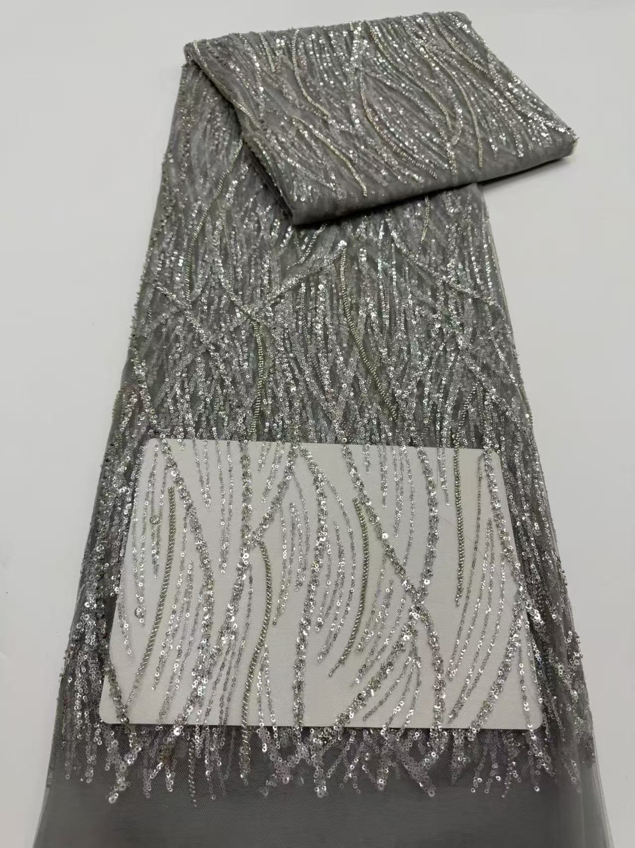Luxurious African Beaded Net M - Embroidery Net Fabric review and price