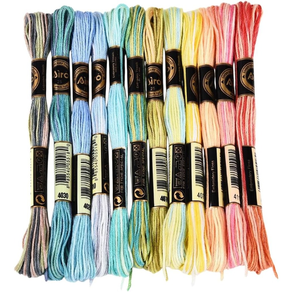 12 Skeins 105 Yards 6 Ply Vari - Embroidery Stitches review and price