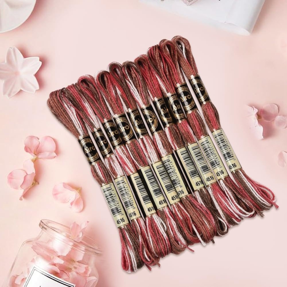 10 Skeins 6 Strands Red Embroi - Embroidery Stitches review and price