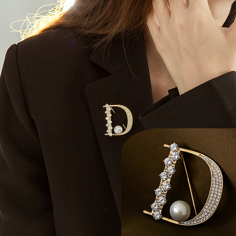 Luxury Rhinestone Letter D Bro - Embroidery Letter M review and price