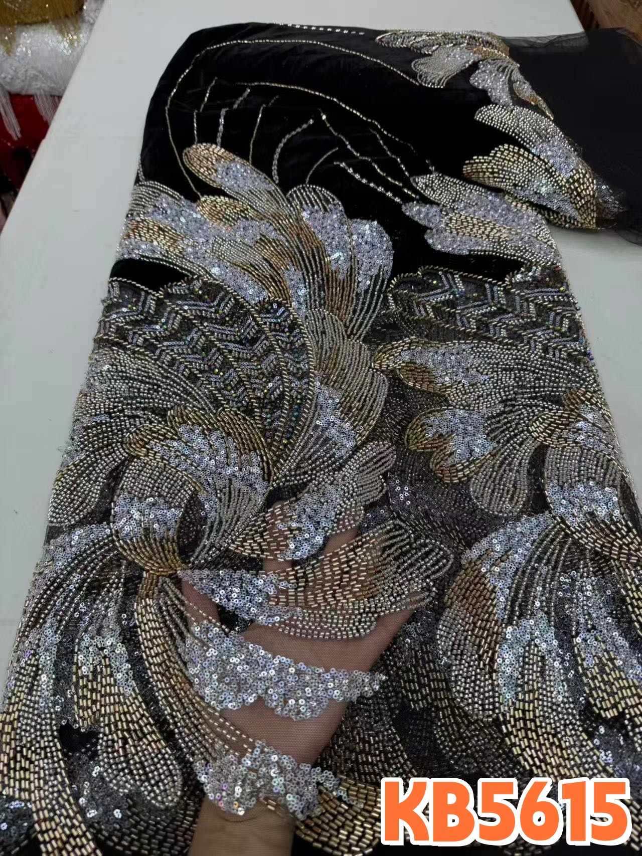 YLS Velvet Brown Beaded Sequin - Velvet Fabric Embroidery review and price