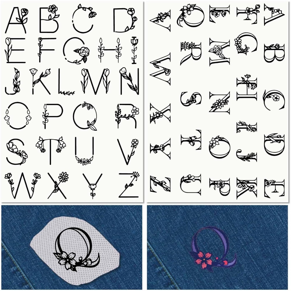 Letter A-Z Water Soluble Embro - Embroidery Stitches review and price