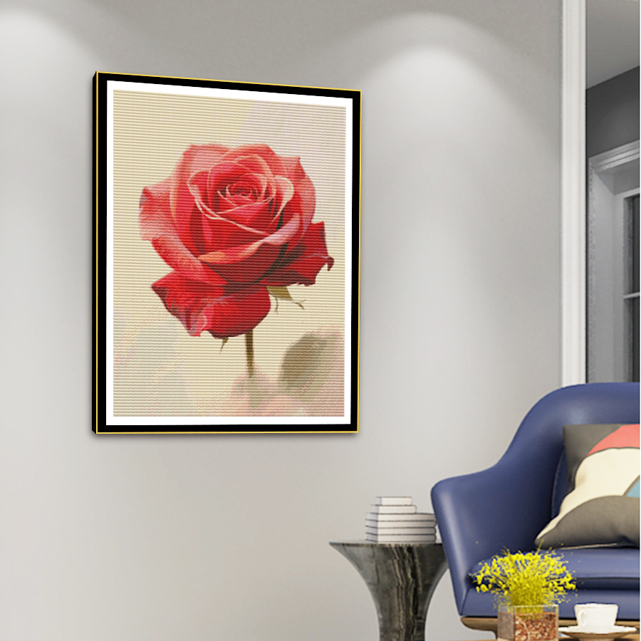 A Cross-Stitch Pattern of a Bl - Embroidery Rose Stitch review and price