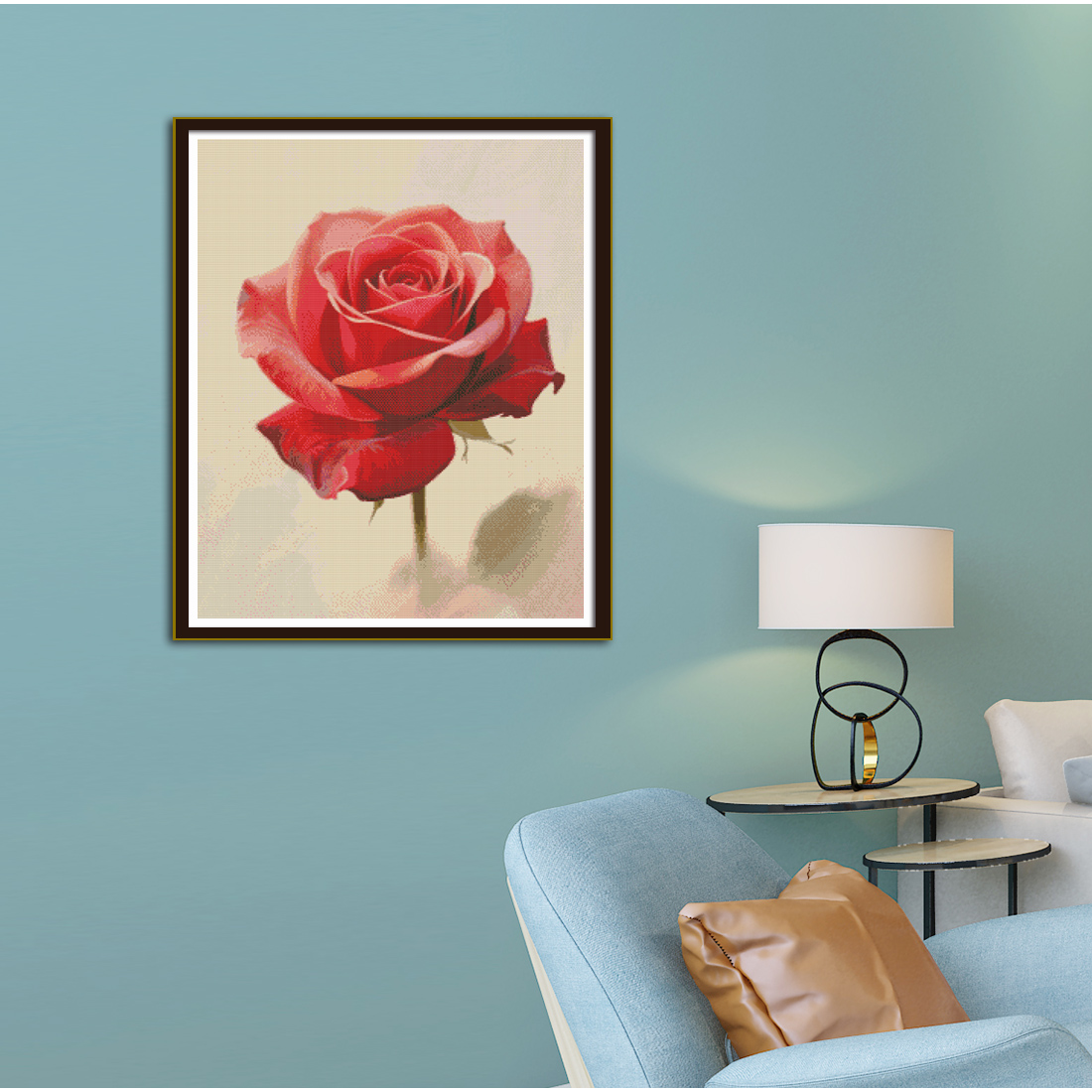 A Cross-Stitch Pattern of a Bl - Embroidery Rose Stitch review and price