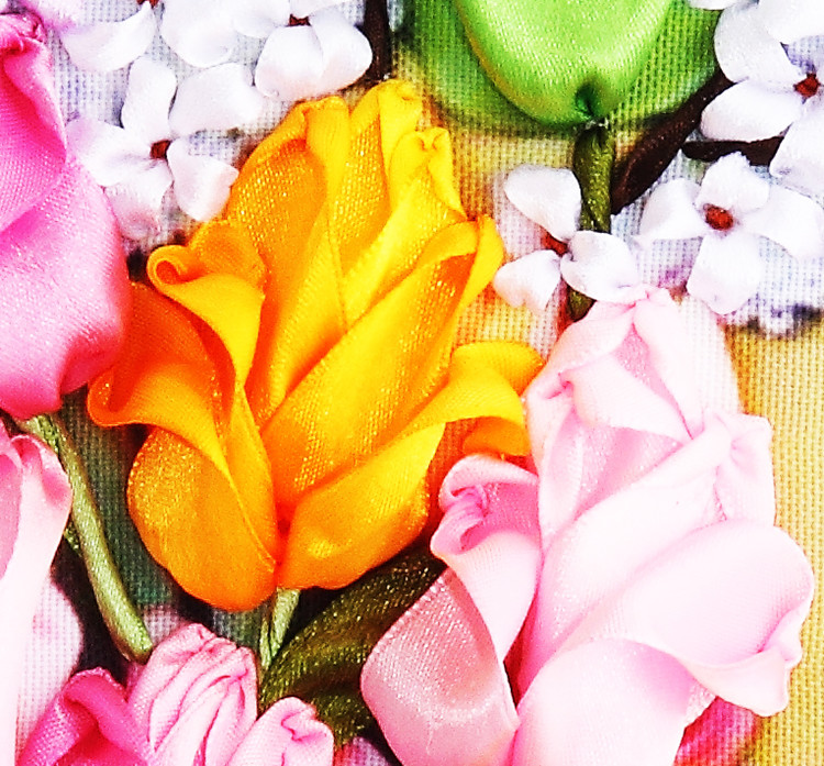 Needlework,DIY Ribbon Cross st - Embroidery Rose Stitch review and price