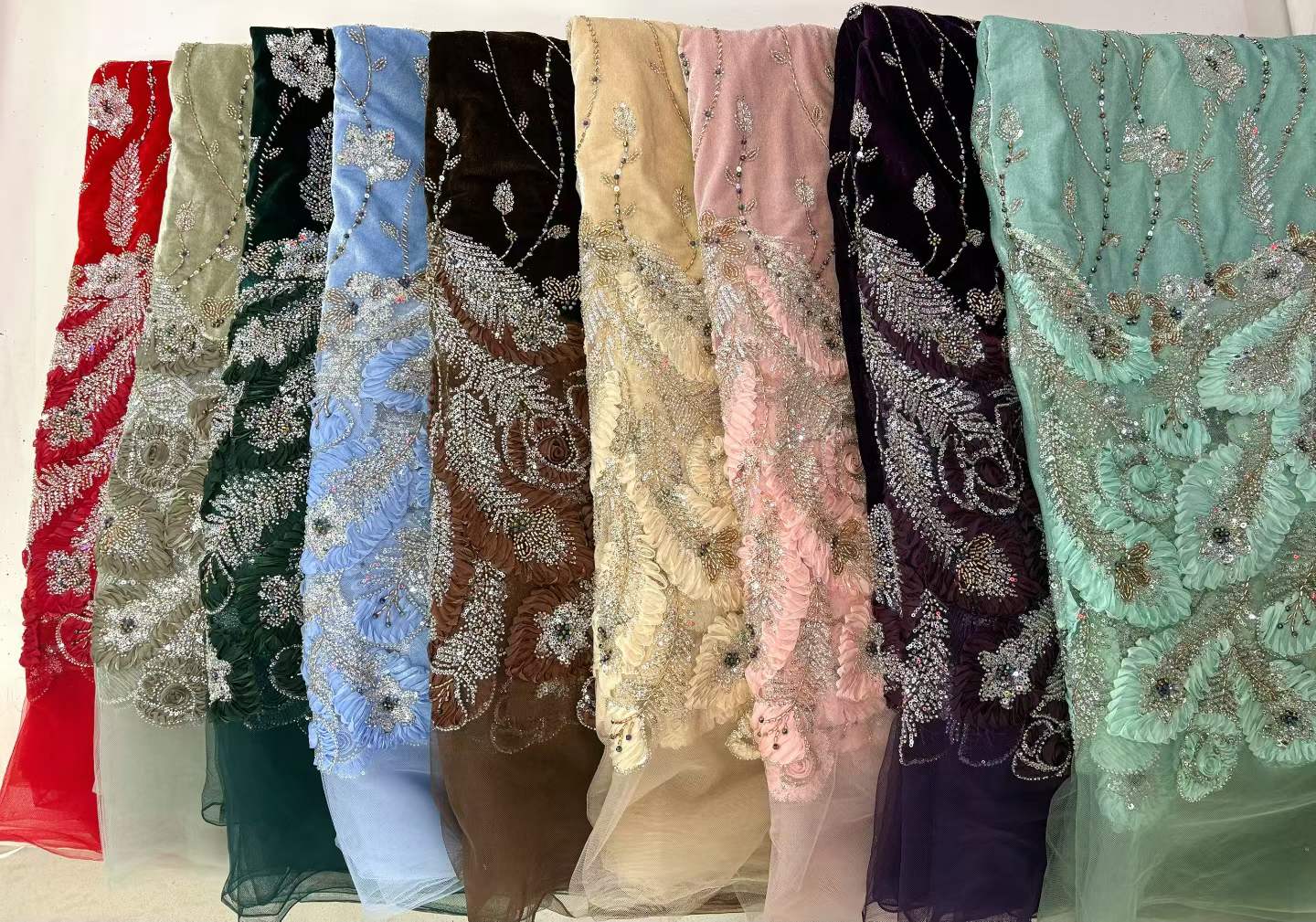 Velvet African Sequins Lace Fa - Velvet Fabric Embroidery review and price