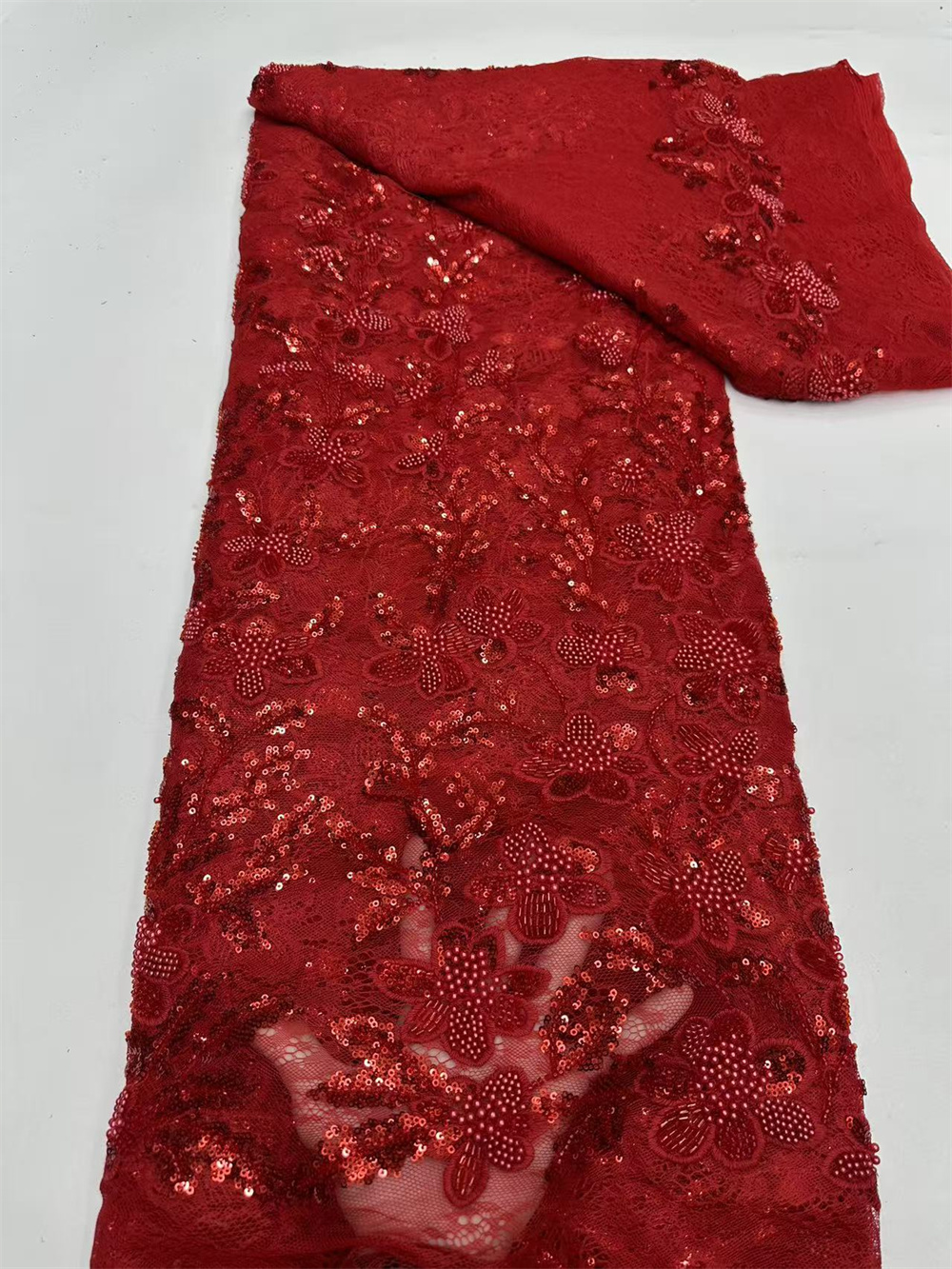 Luxury African Sequence Lace F - Embroidery Net Fabric review and price