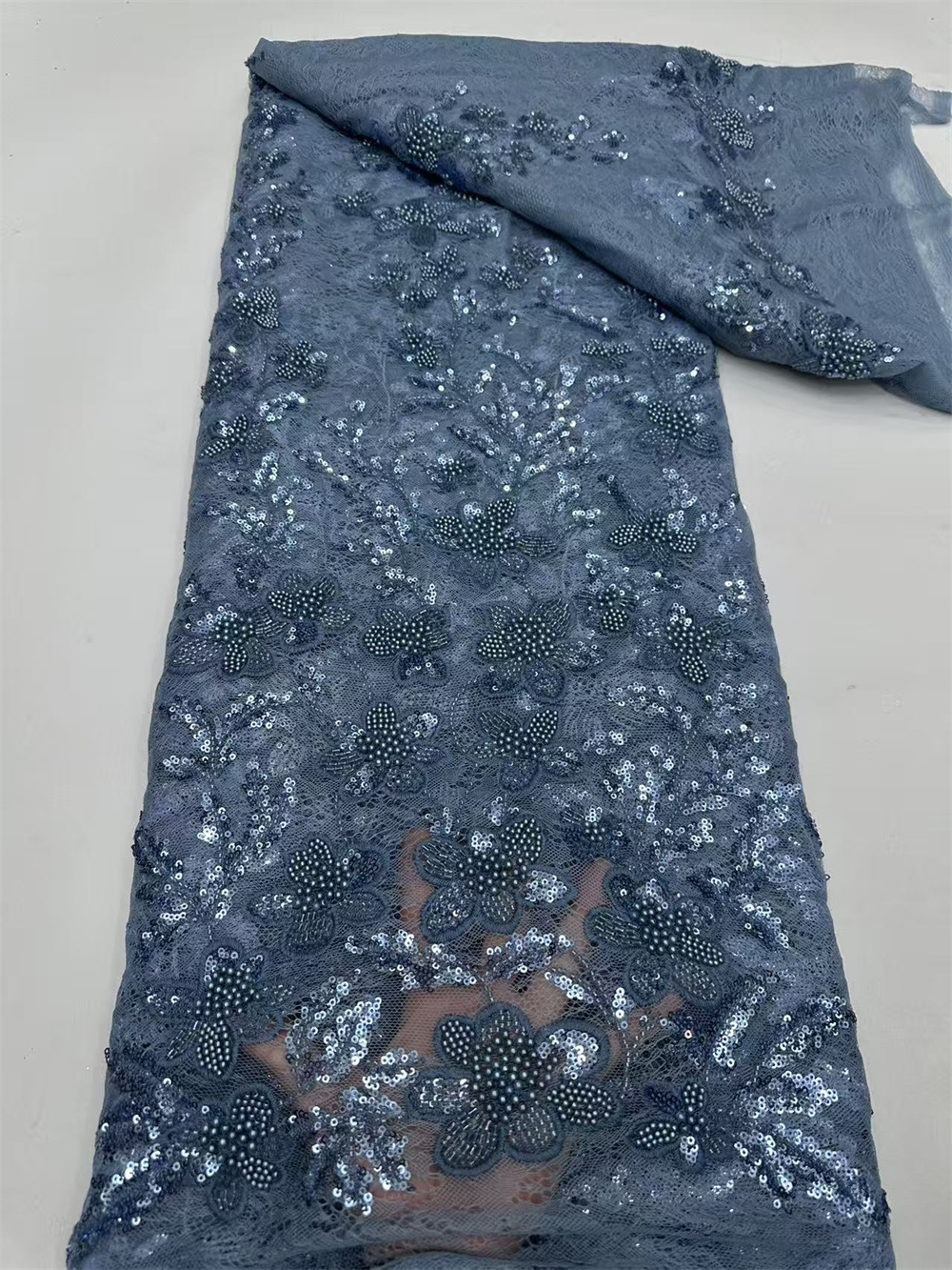 Luxury African Sequence Lace F - Embroidery Net Fabric review and price
