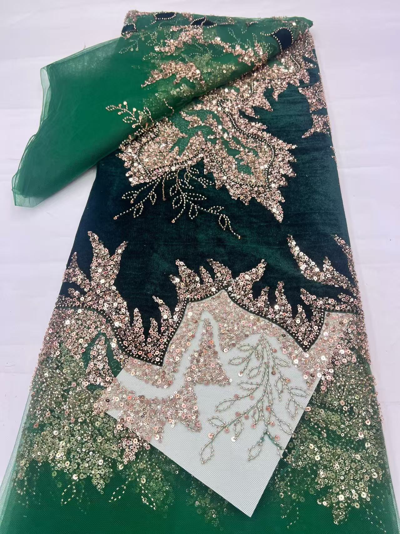 High-Quality African Velvet La - Velvet Fabric Embroidery review and price