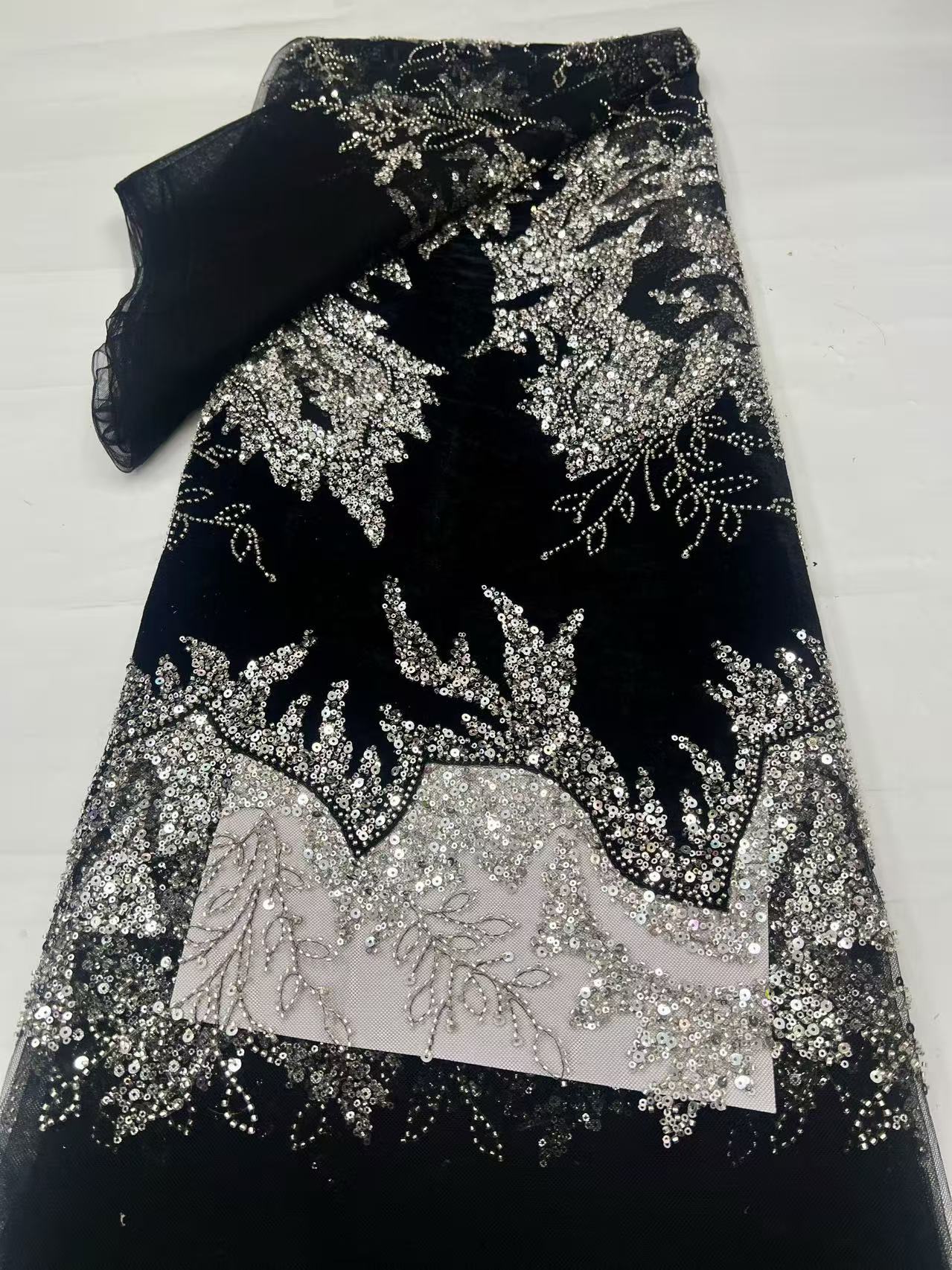 High-Quality African Velvet La - Velvet Fabric Embroidery review and price