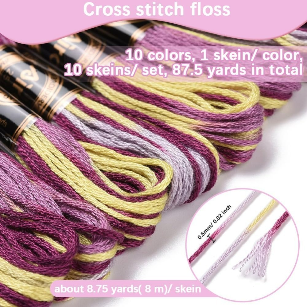 6 Strands Purple Variegated Em - Embroidery Stitches review and price