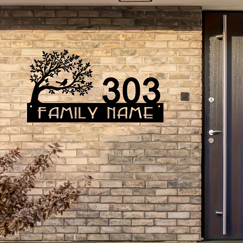 Custom Metal Address Sign with - Embroidery Garden review and price