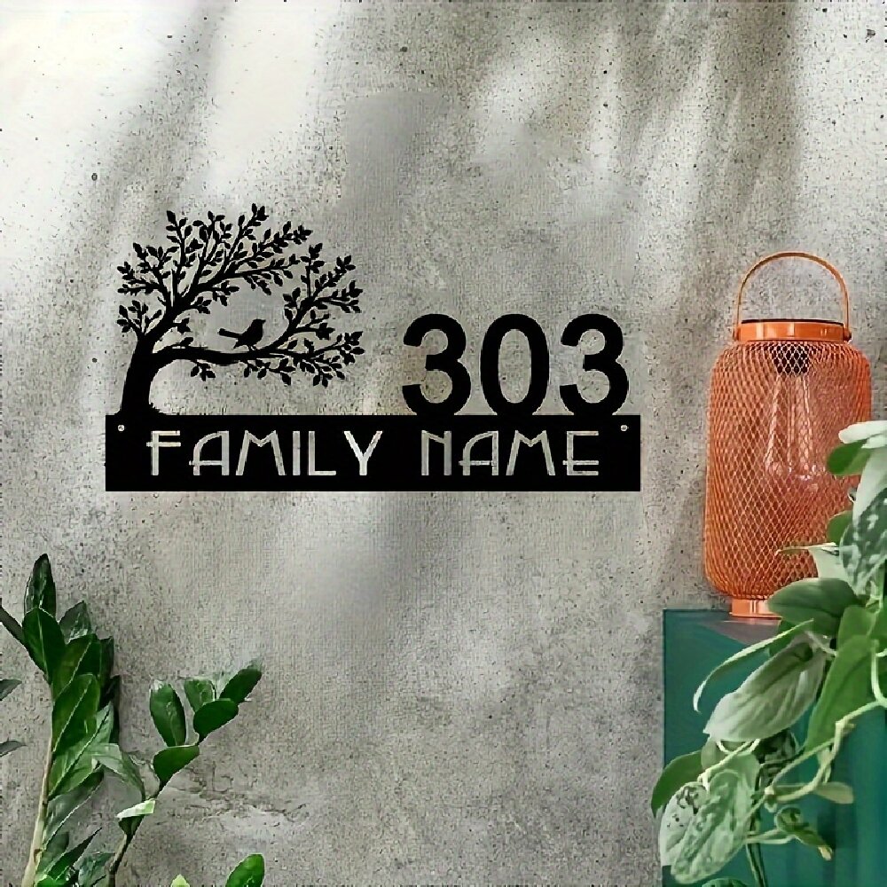 Custom Metal Address Sign with - Embroidery Garden review and price