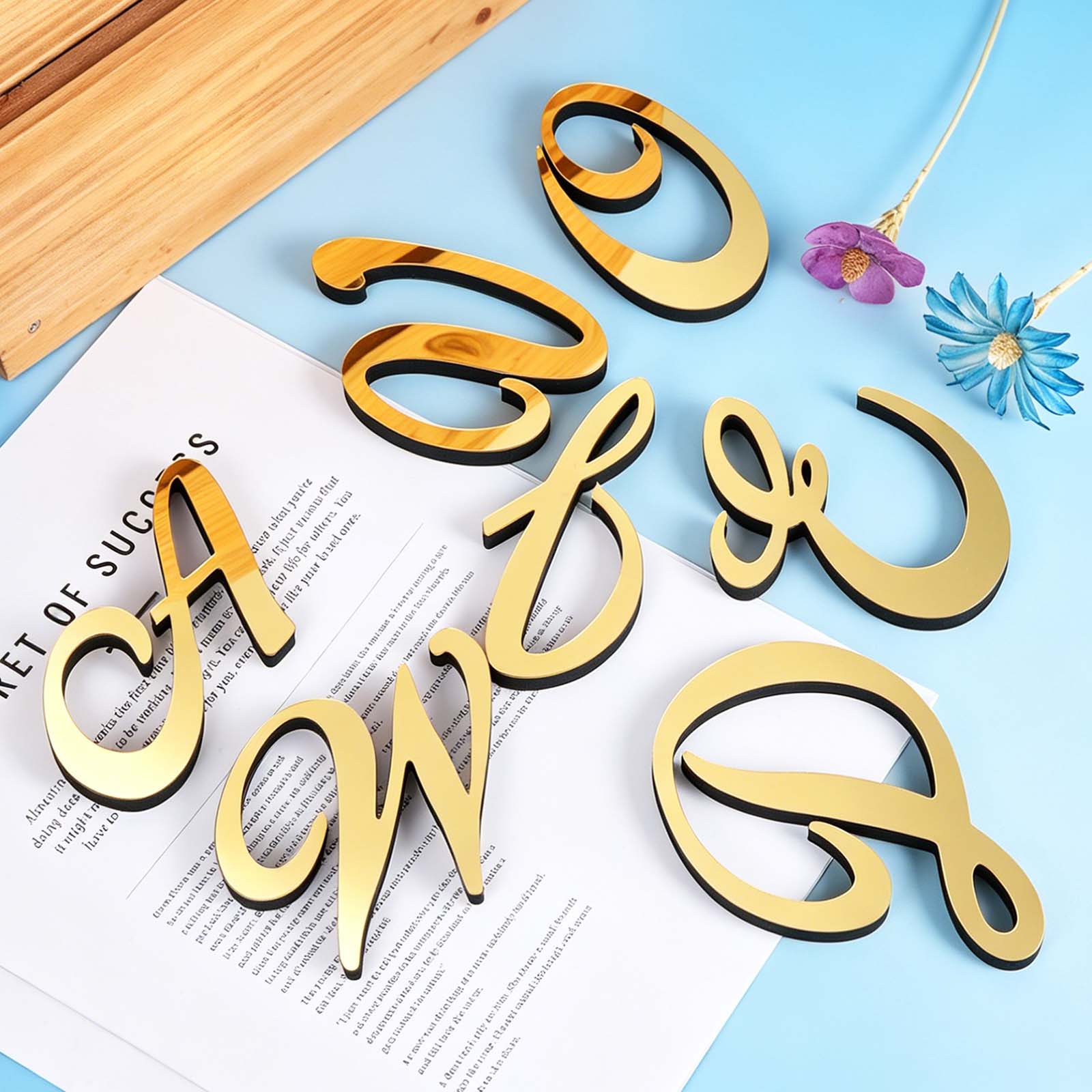 1pc 4 Inch 3D Acrylic Alphabet - Embroidery Writing review and price