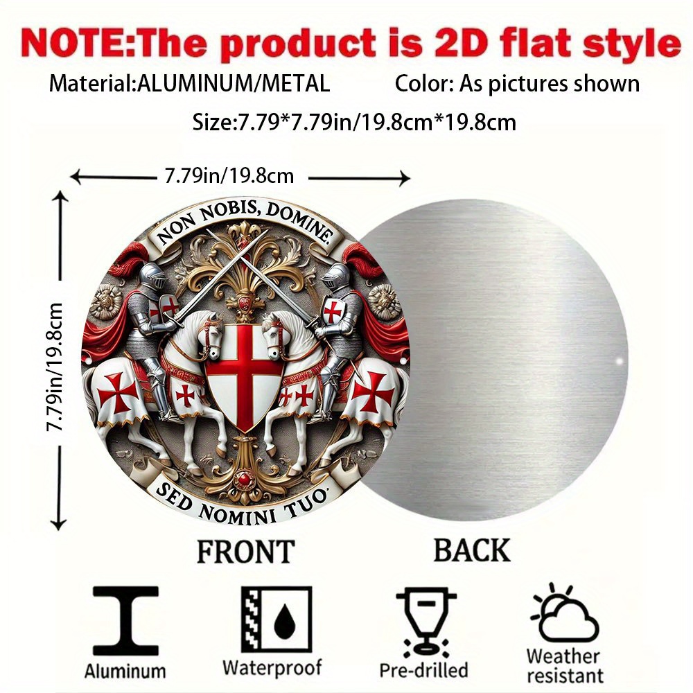 2D Flat Medieval Templar Knigh - Embroidery Garden review and price