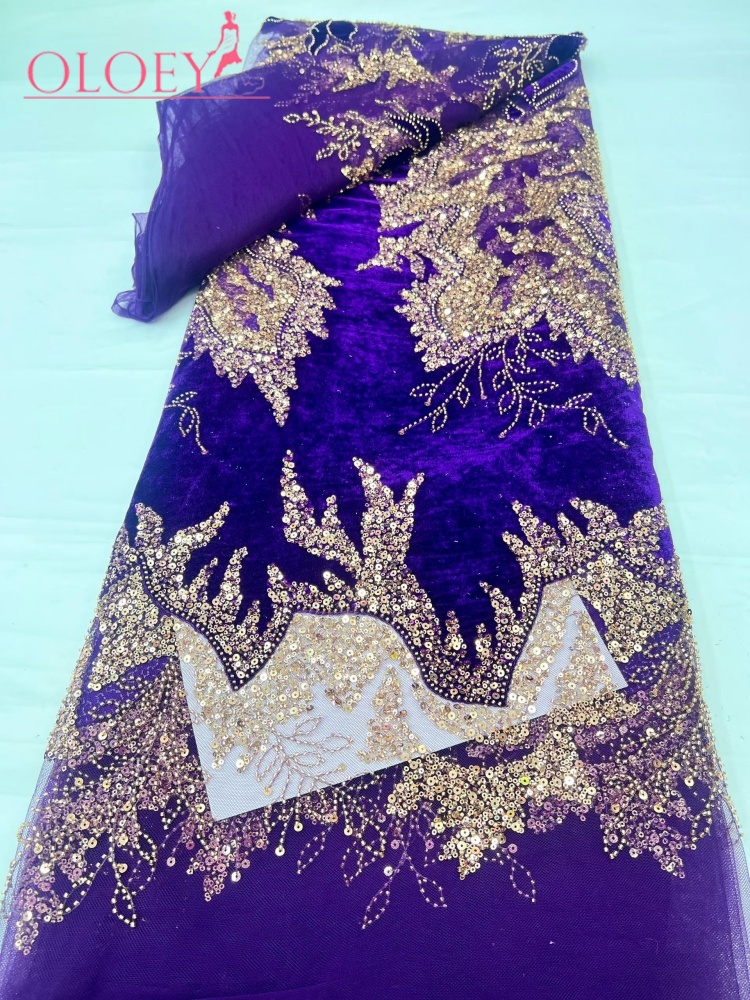 Latest African Velvet Lace Fab - Velvet Fabric Embroidery review and price