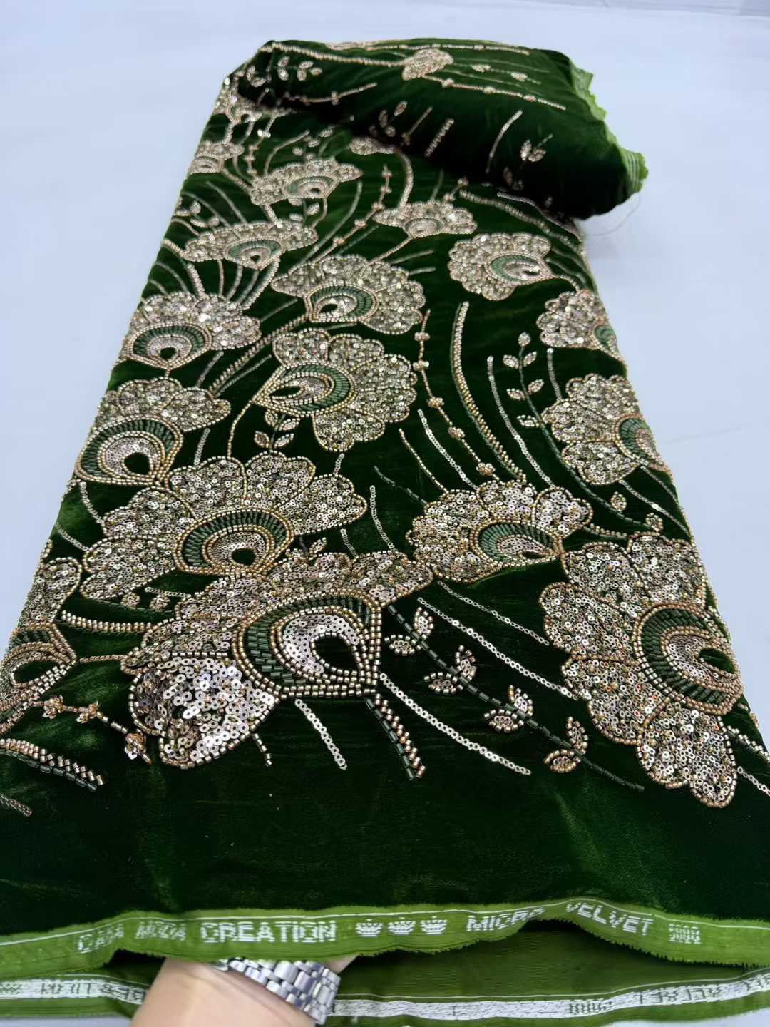 Nigerian French Velvet Lace Fa - Velvet Fabric Embroidery review and price