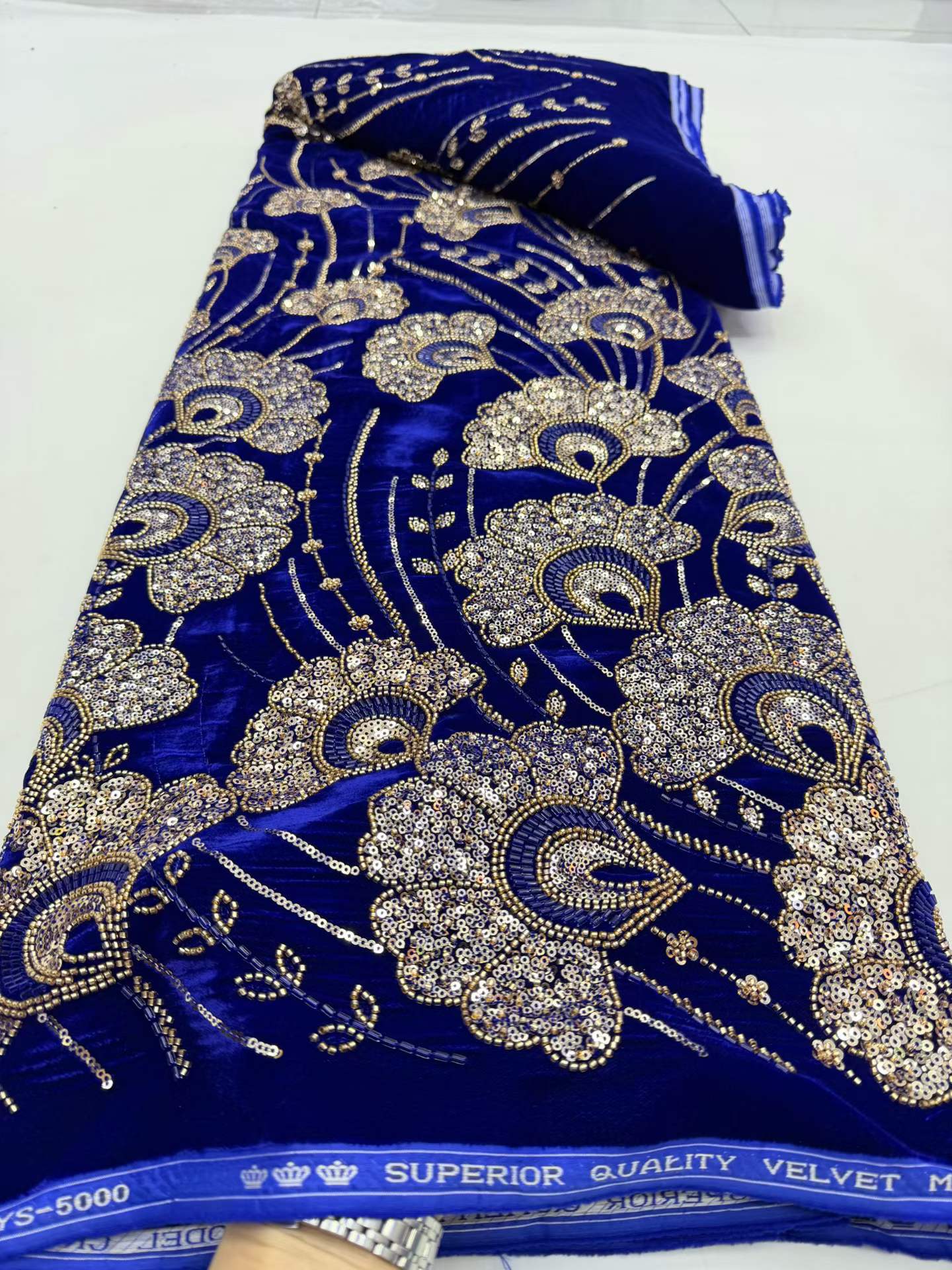 Nigerian French Velvet Lace Fa - Velvet Fabric Embroidery review and price
