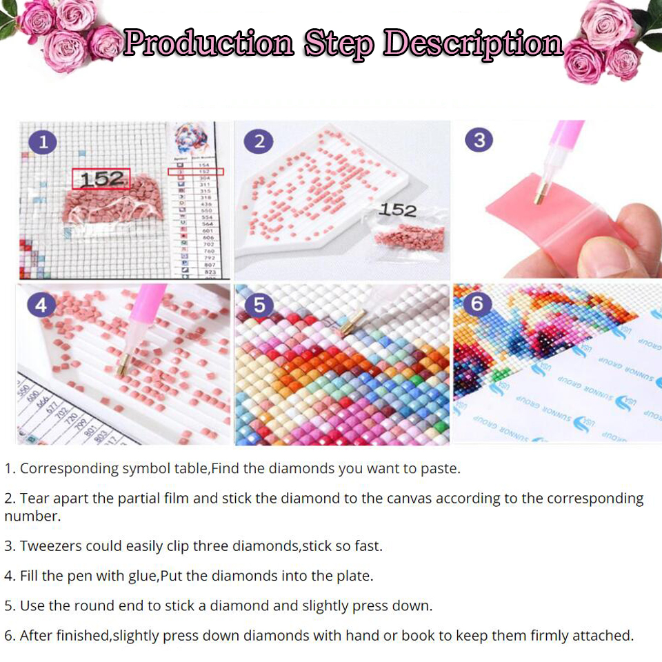 Triptych Diamond Art Mosaic Sp - Embroidery Rose Stitch review and price
