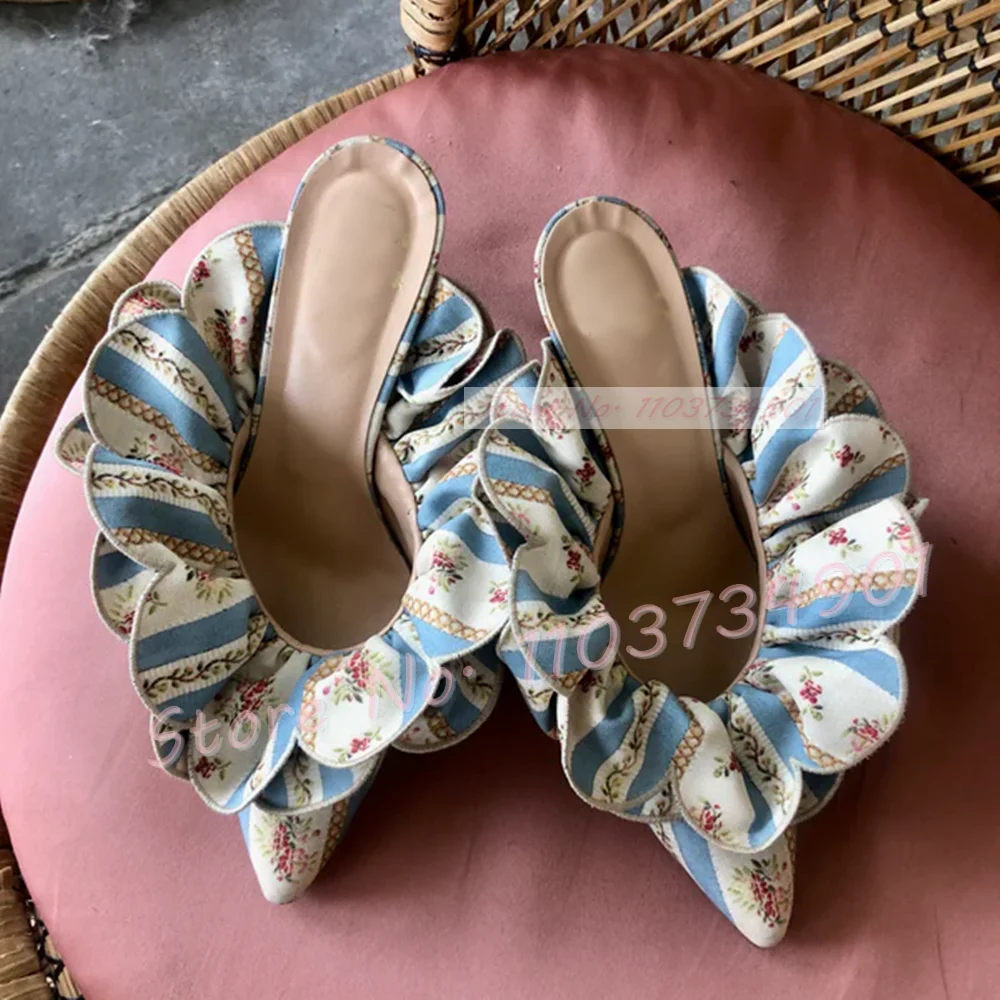 White Flower Satin Pointed Toe - Embroidery White review and price