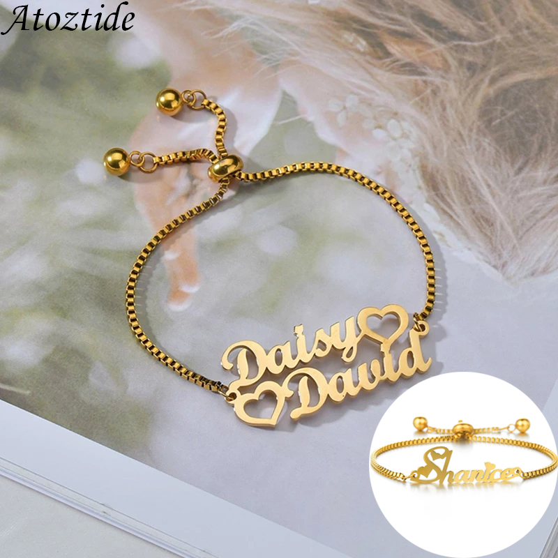 Atoztide Custom 1-2 Names Brac - Embroidery Charm review and price