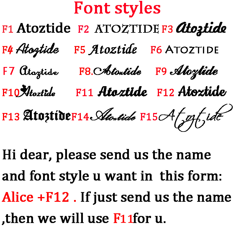 Atoztide Custom 1-2 Names Brac - Embroidery Charm review and price