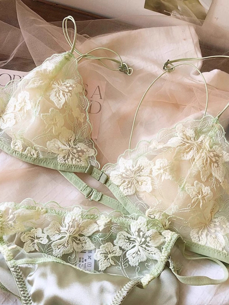 French Niche Lingerie Set Embr - Embroidery In Australia review and price