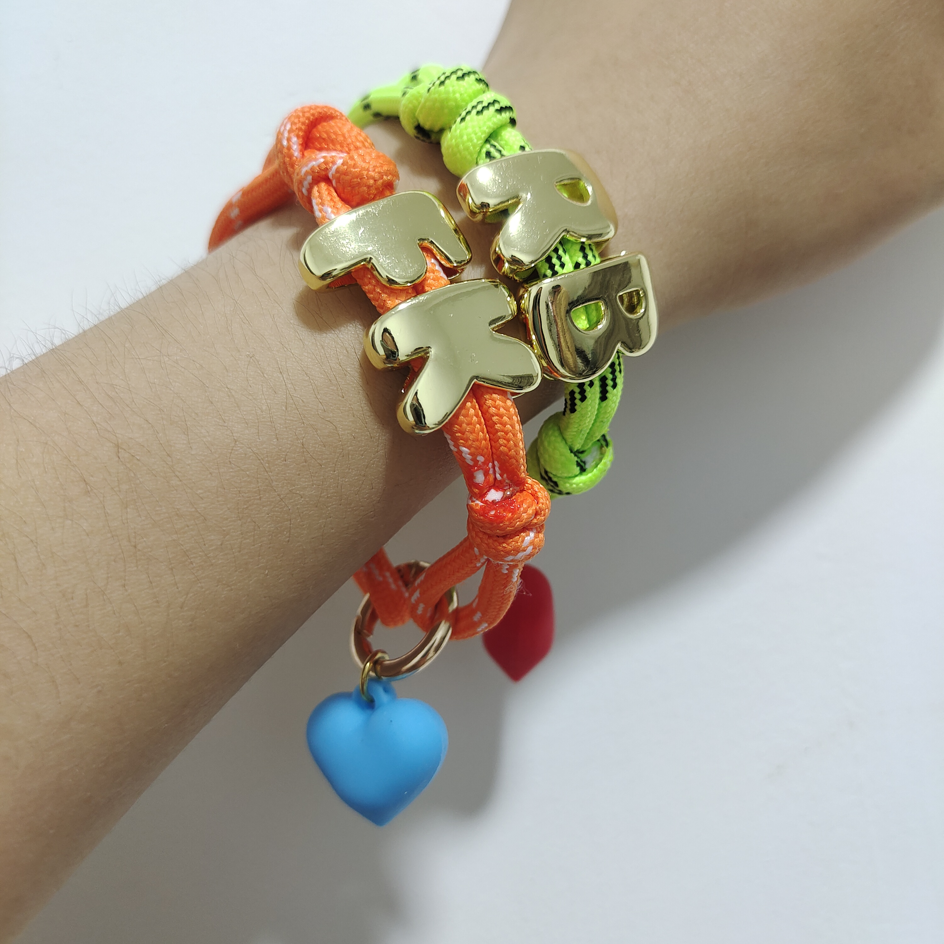Braided String Gold Bracelet W - Embroidery Charm review and price