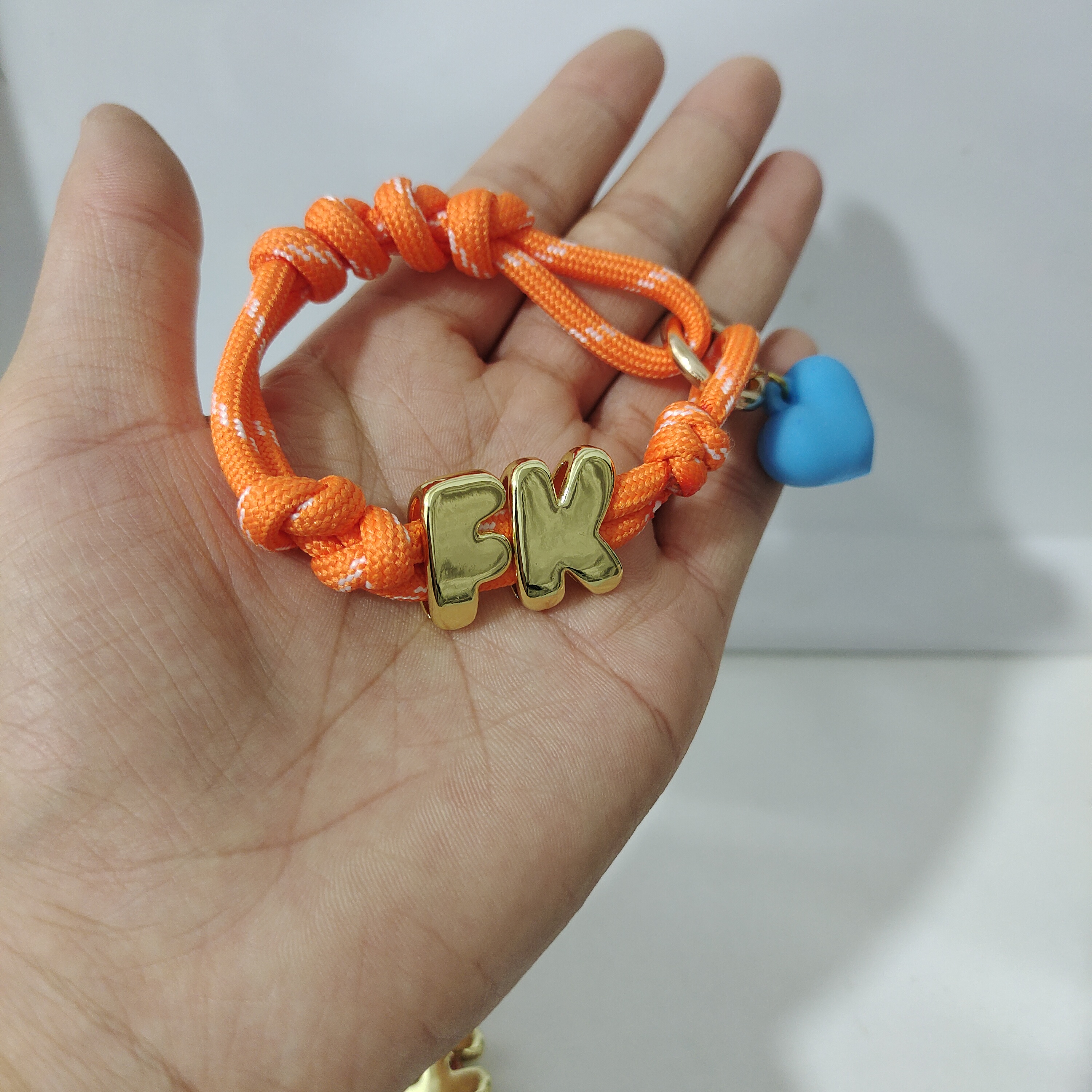 Braided String Gold Bracelet W - Embroidery Charm review and price
