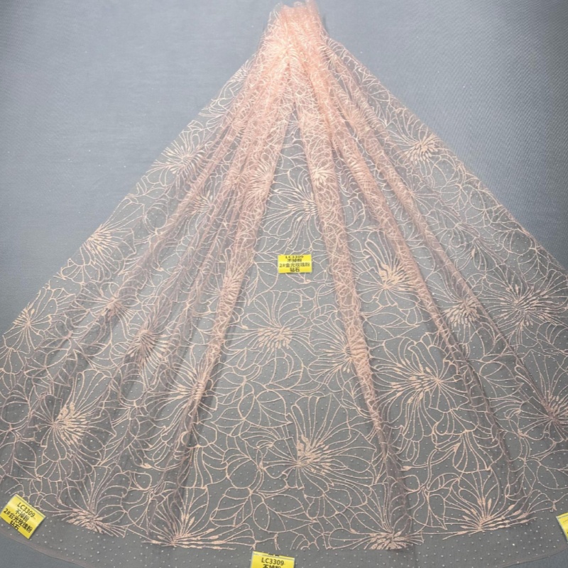 2026 Light Green Hot Sale Fadh - Embroidery Net Fabric review and price
