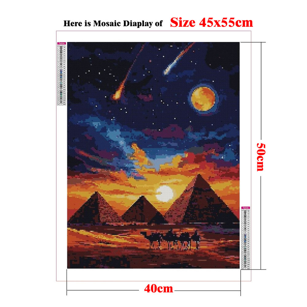 1pc frameless Diamond Painting - Embroidery In Egypt review and price