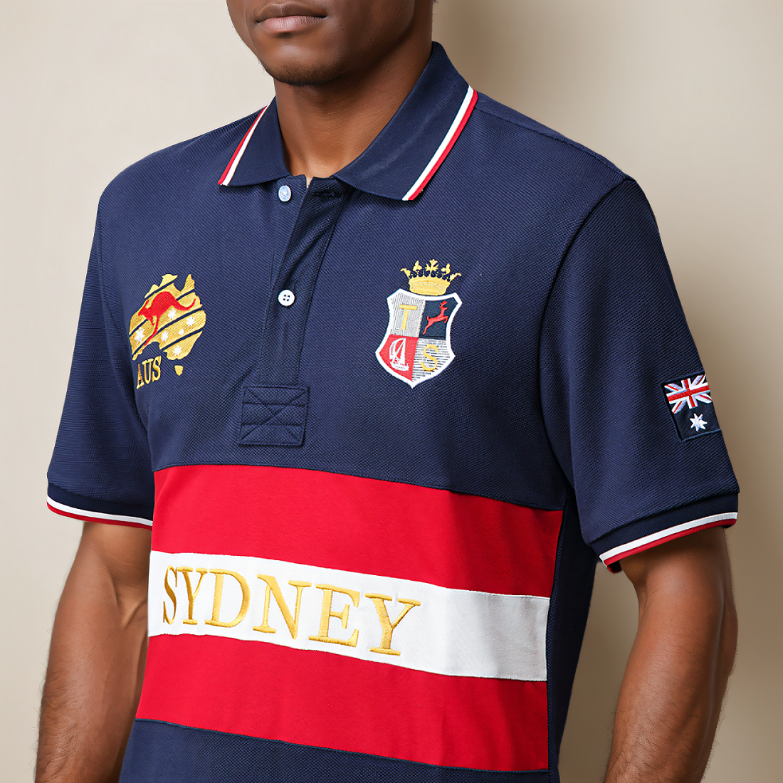 Men's polo shirt Australia Syd - Embroidery In Australia review and price
