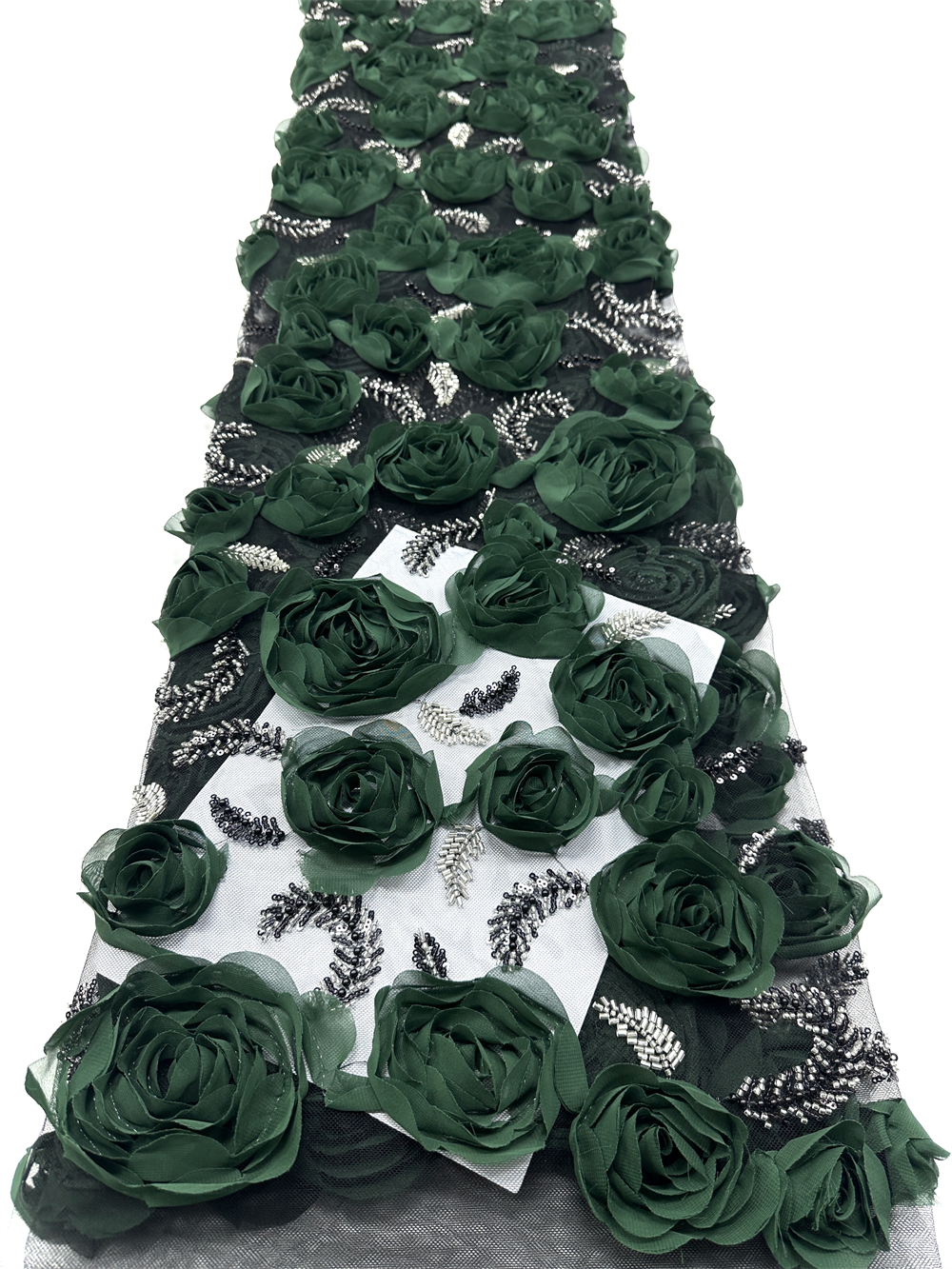 High quality,Beads With 3D Flo - Embroidery Net Fabric review and price