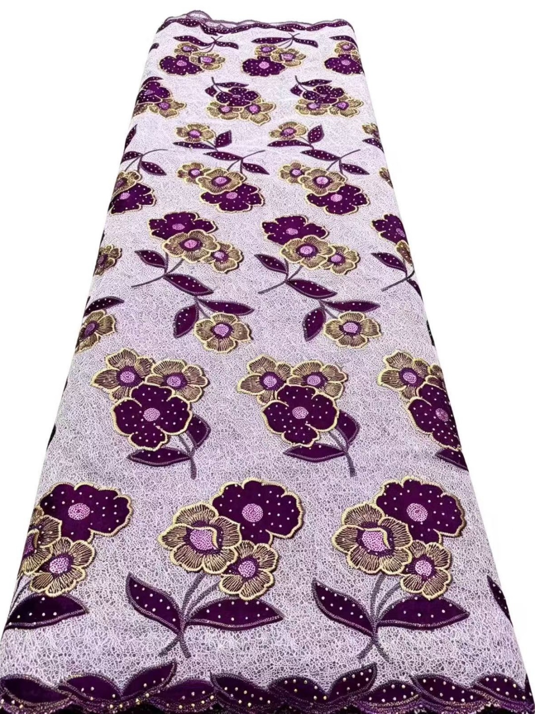 African Nigerian Embroidery La - Velvet Fabric Embroidery review and price