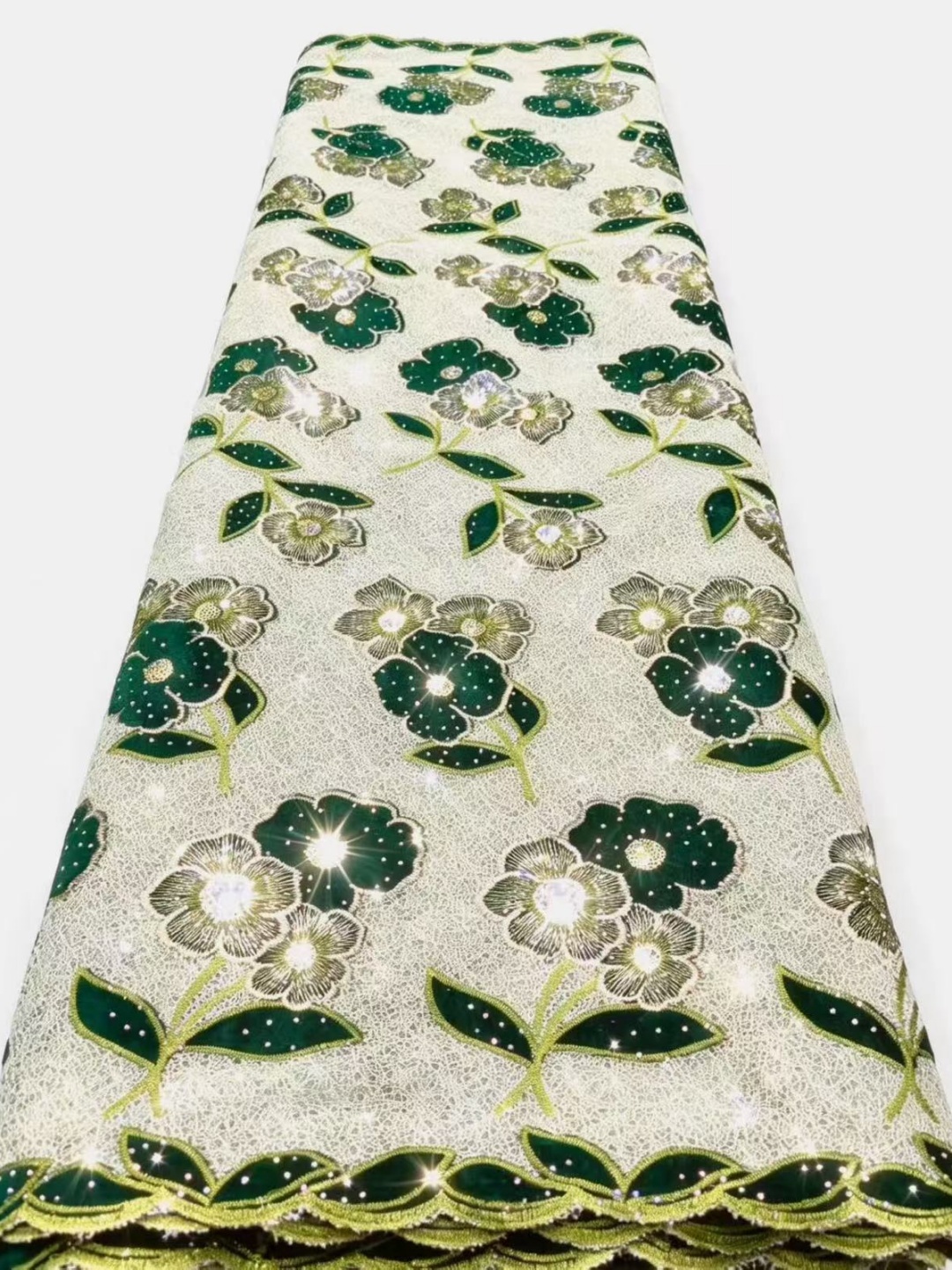 African Nigerian Embroidery La - Velvet Fabric Embroidery review and price