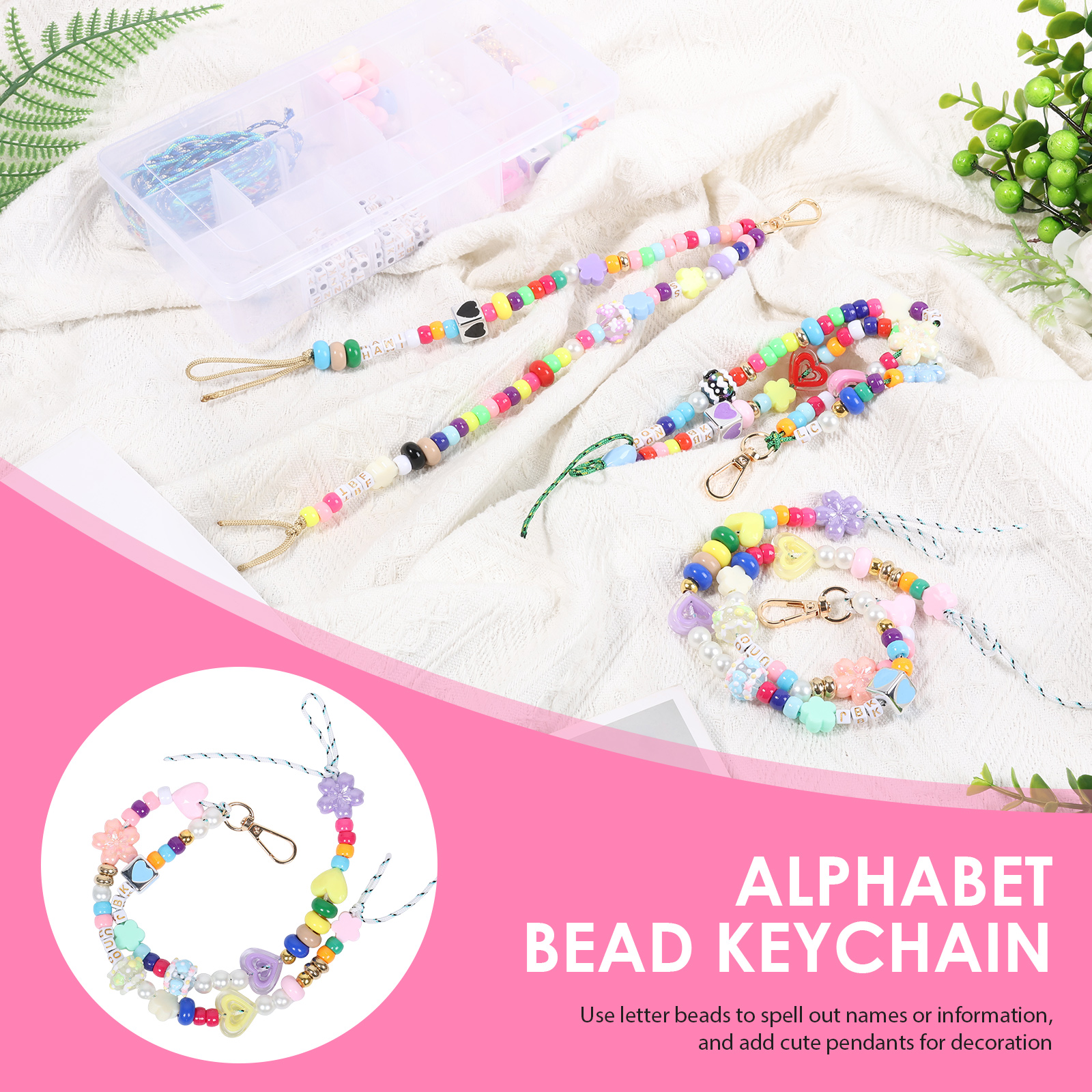 421PCS Beaded Keychain Making  - Embroidery Charm review and price