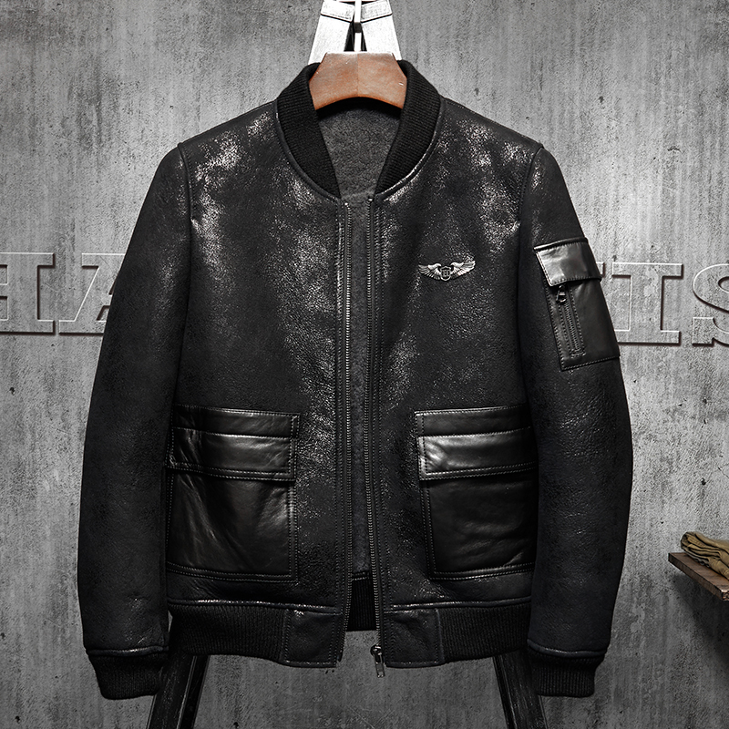 Denny&Dora Men's Shearling Coa - Embroidery In Australia review and price