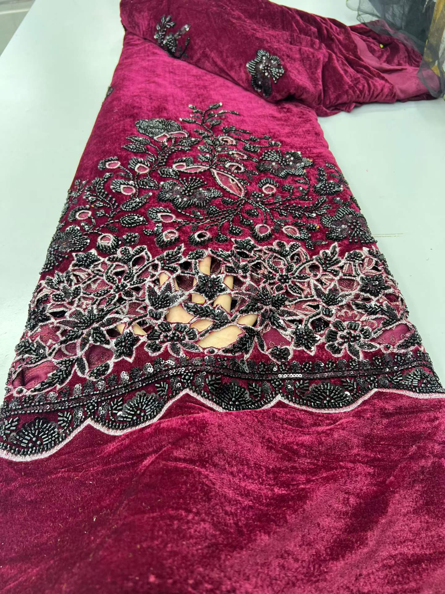 2026 African Nigerian Velvet L - Velvet Fabric Embroidery review and price