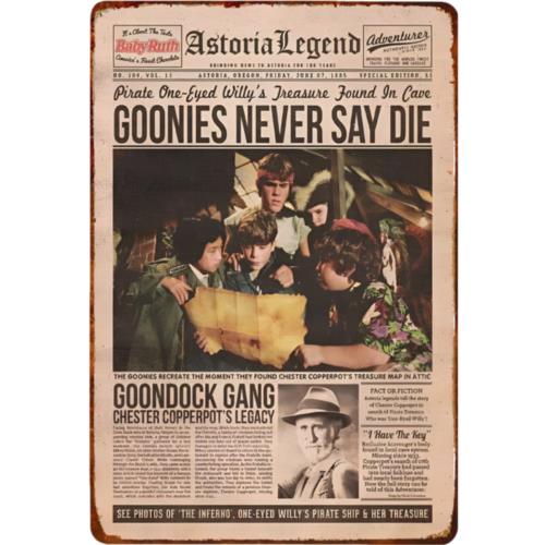 Vintage Goonies Never Say Die  - Embroidery Writing review and price