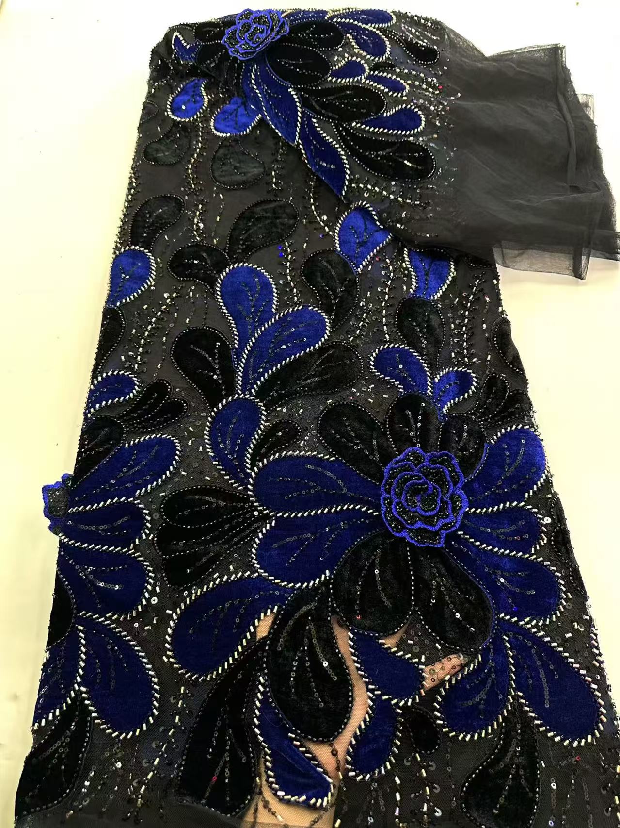 Latest African Velvet Lace Fab - Velvet Fabric Embroidery review and price