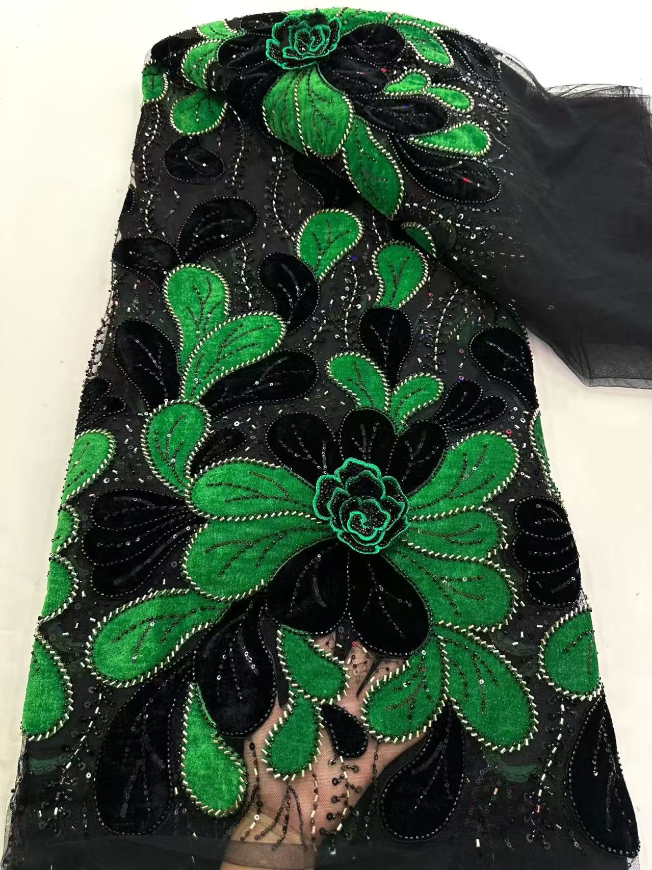 Latest African Velvet Lace Fab - Velvet Fabric Embroidery review and price